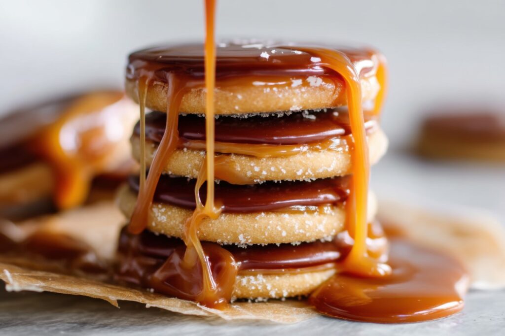 Salted Caramel Sandwich Cookies