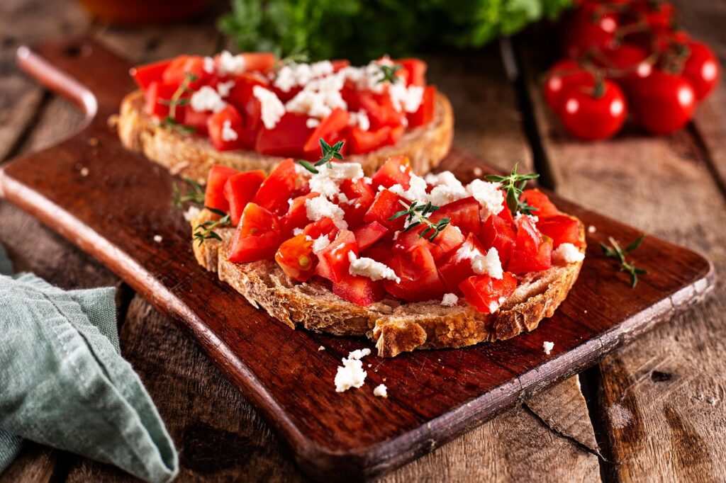 Spicy Pepper Bruschetta