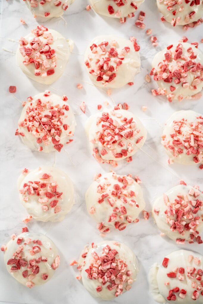 White Chocolate Peppermint Truffles
