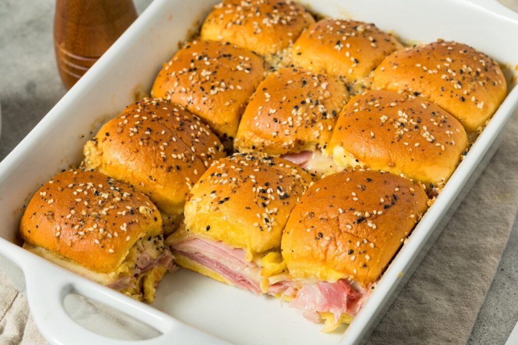 Sheet Pan Ham and Cheese Sliders