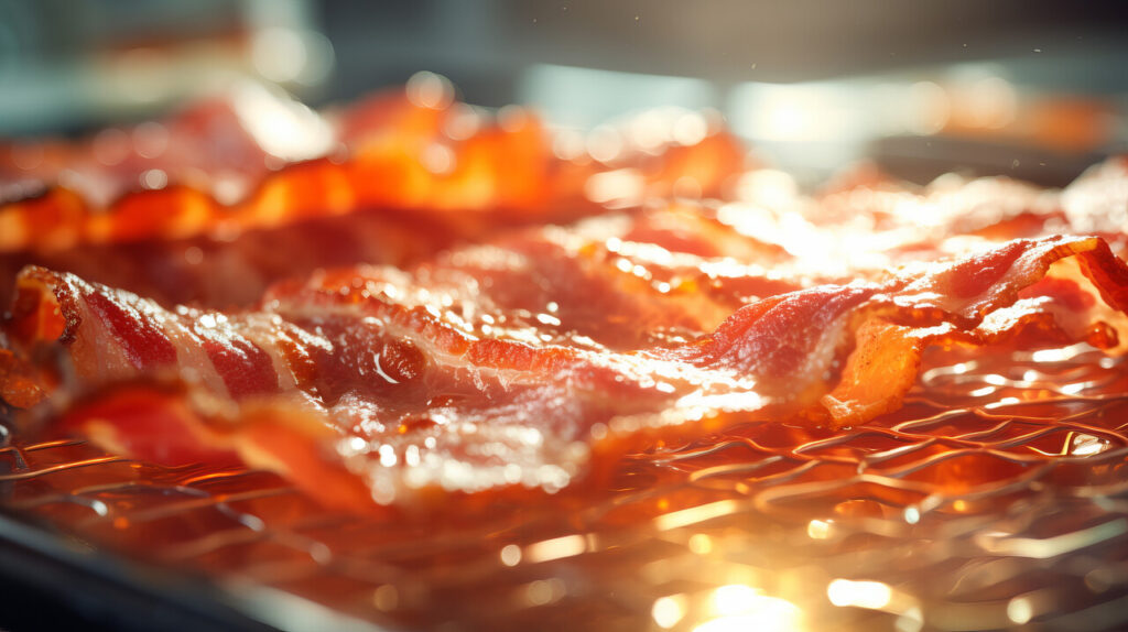 Delicious crispy bacon