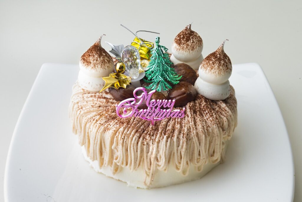 Mont Blanc Christmas Cake