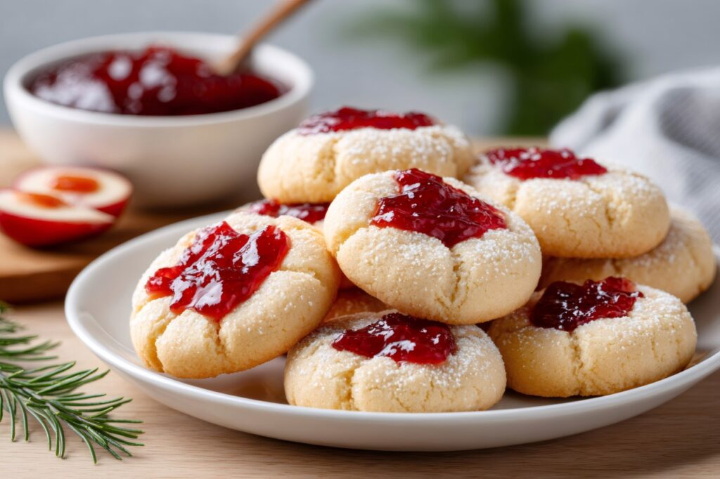 Classic Thumbprint Jam Cookies