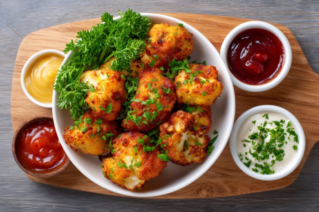Panko-Crusted Cauliflower Bites