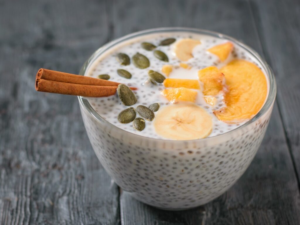 Eggnog Chia Pudding