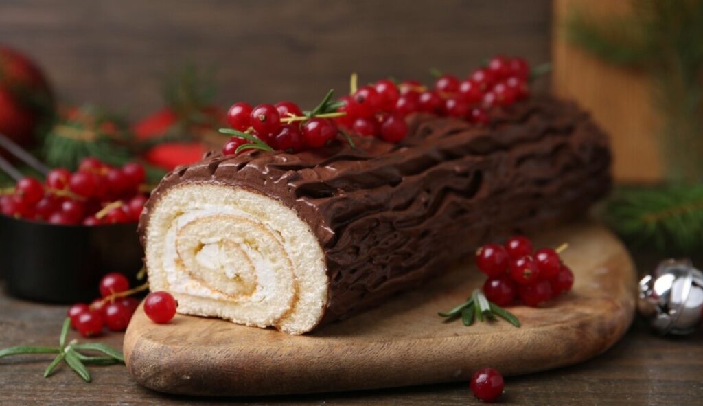 Yule Log Cake