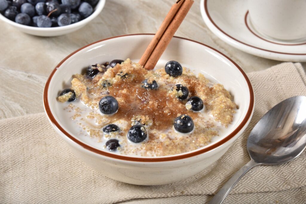 Cinnamon Roll Oatmeal Bowl