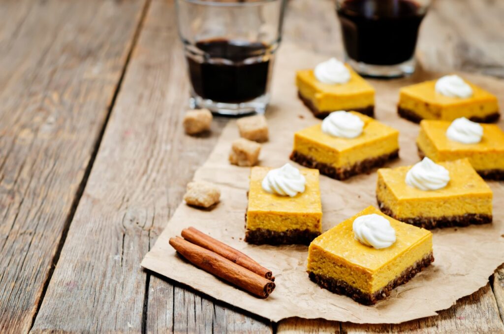 Pumpkin Cheesecake Bars