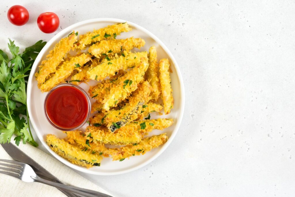 Cornflake-Crusted Zucchini Sticks
