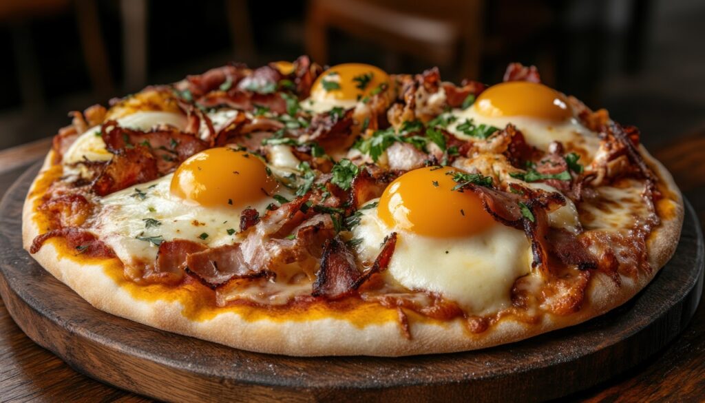 Egg-Topped Pizza or Flatbread