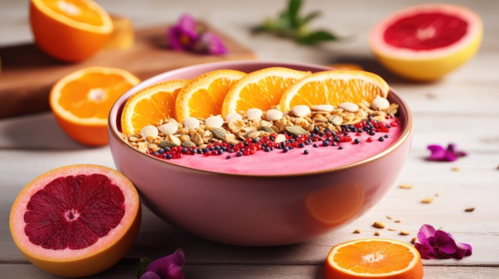 Cranberry Orange Smoothie Bowl