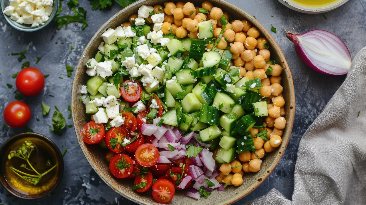 Chickpea and Cucumber Salad