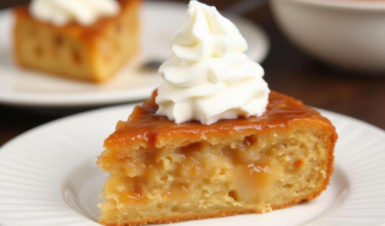 Apple cider upside down cake