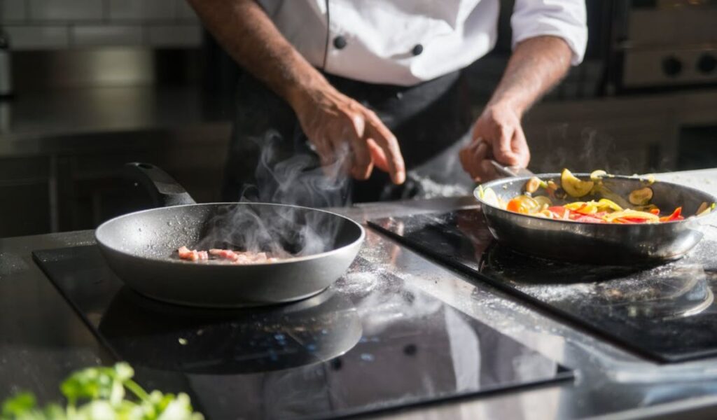 Cooking on glass stove top