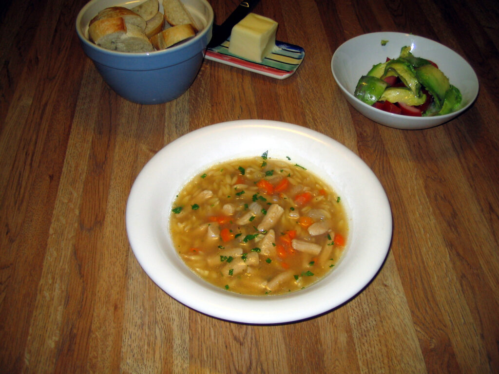 Lemon Orzo Soup