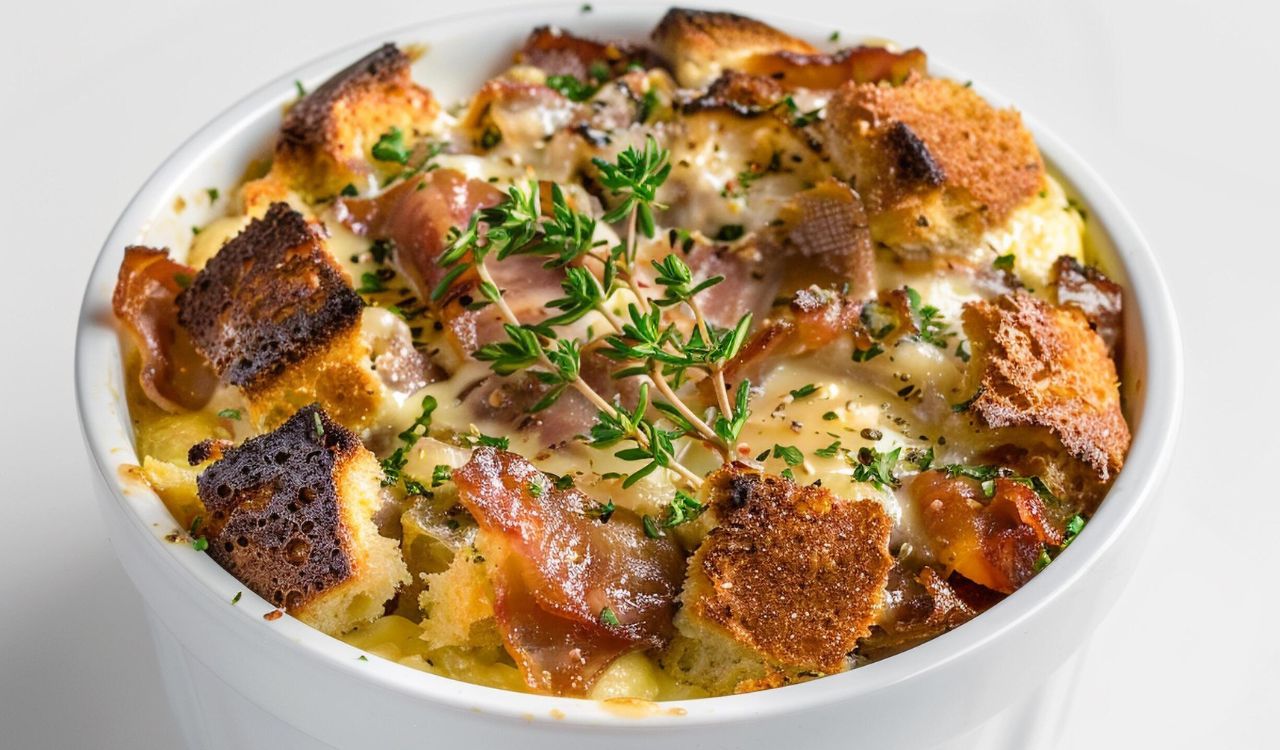 Maple bacon breakfast bake