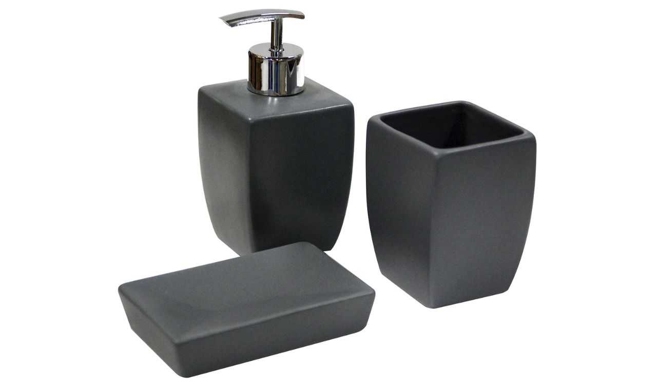 Toothbrush holder and soap dish