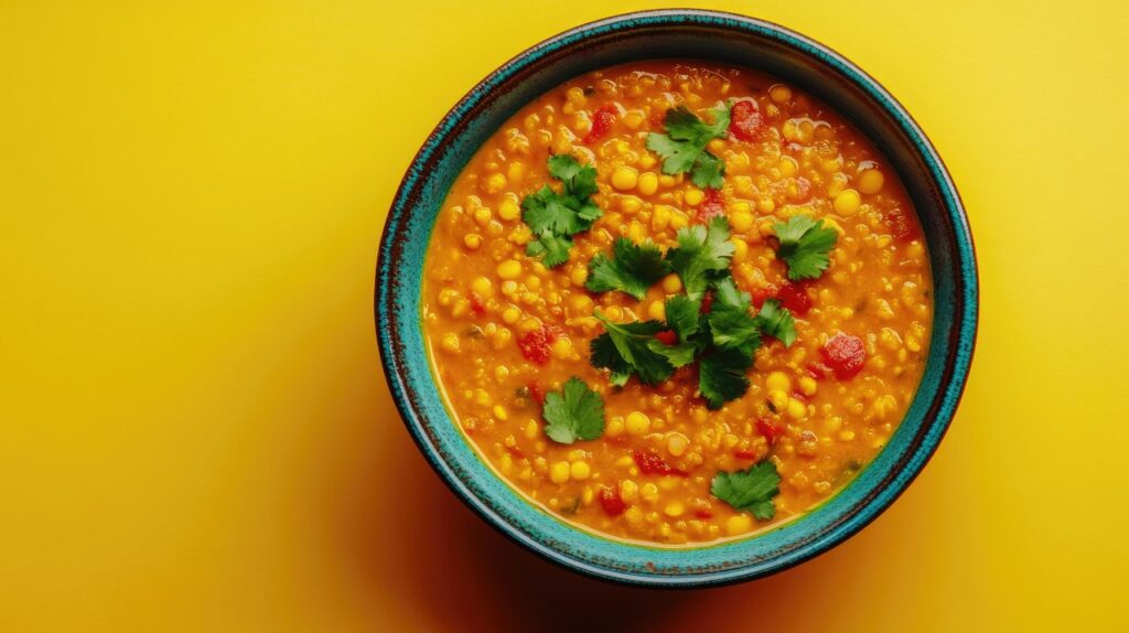 Yellow Lentil Dal with Garlic