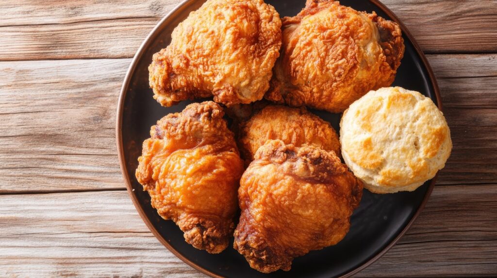 Fried Chicken With Biscuits