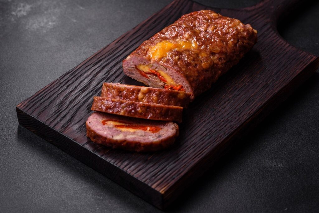 Cheese-Stuffed Meatloaf with Sharp Cheddar