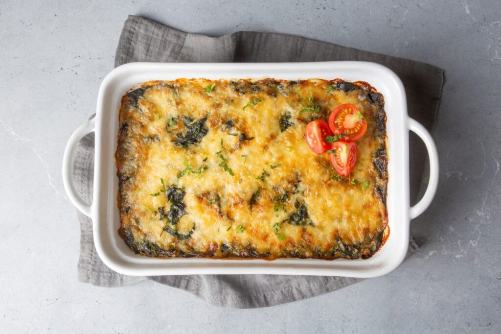 Spinach and Blue Cheese Casserole
