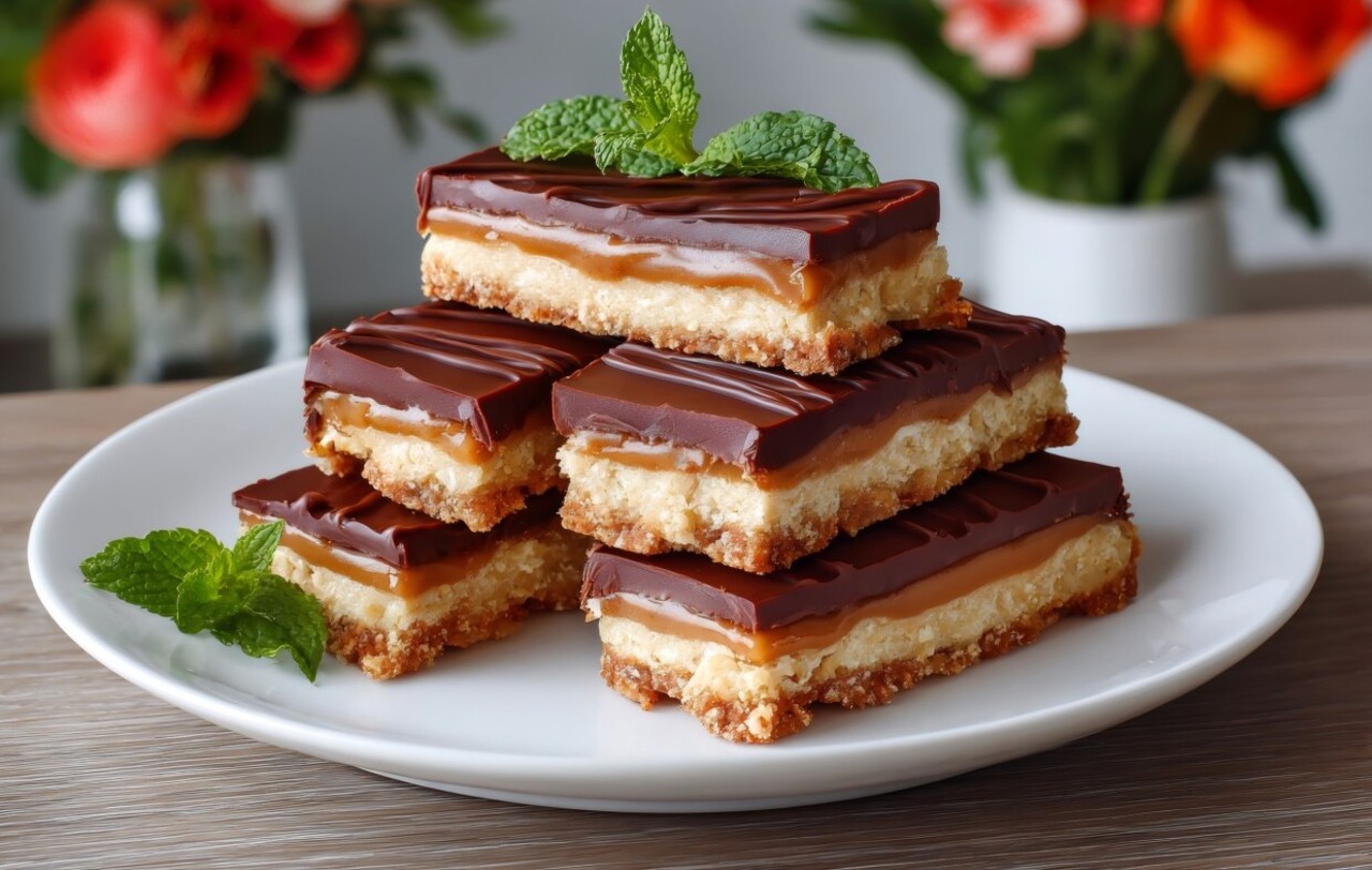 Caramel shortbread Bars
