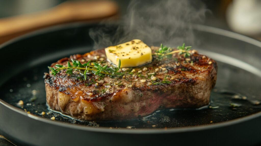 Pan-Seared Steak with Herb Butter