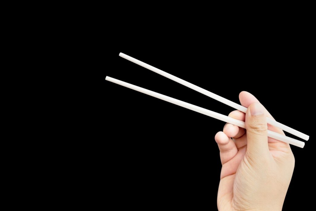 Not Rubbing Disposable Chopsticks Together