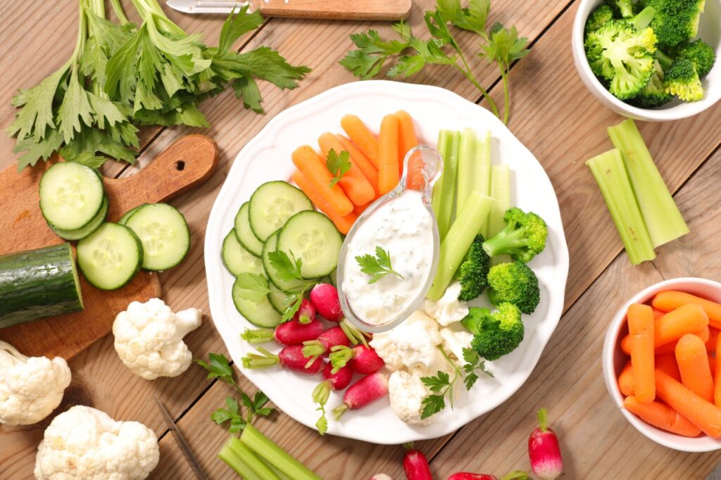 Vegetable Platters with Ranch Dip