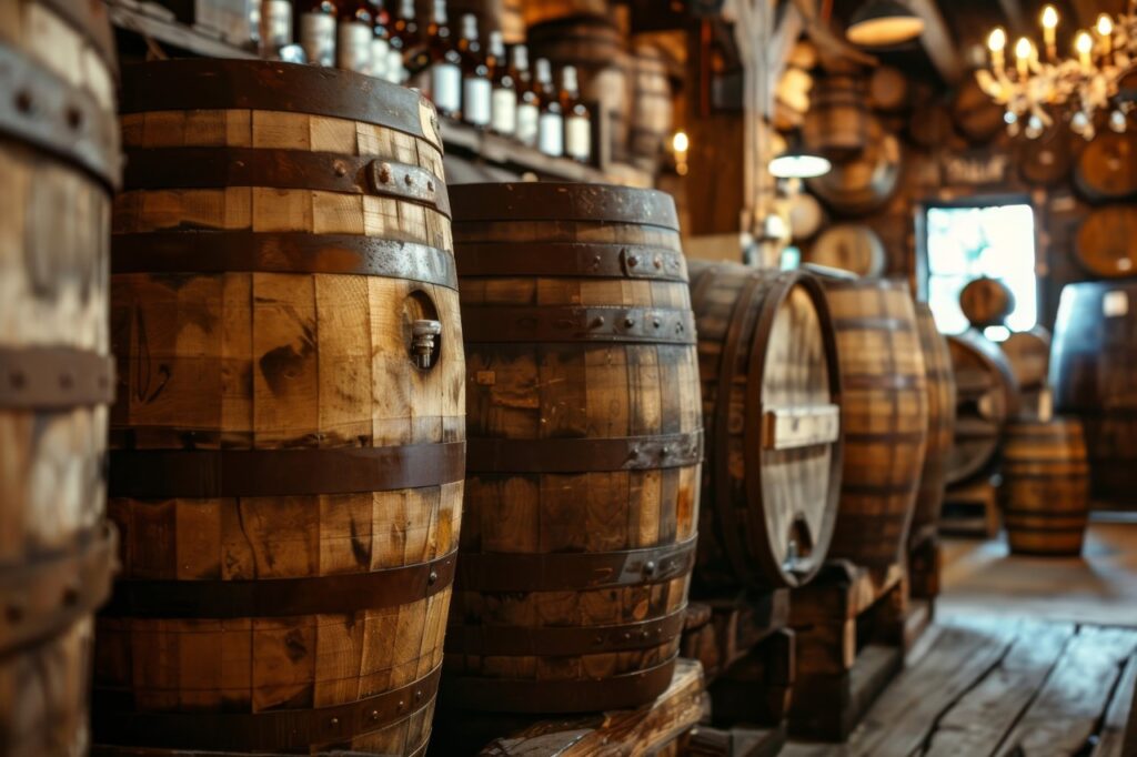 Inside a Whiskey Barrel