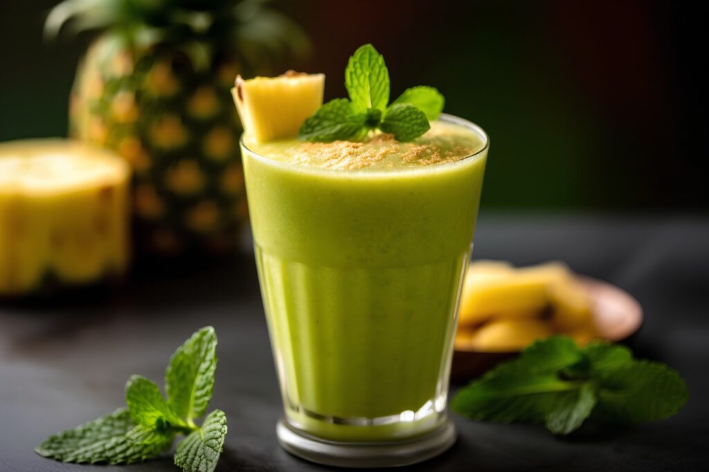 Pineapple and Mint Juice