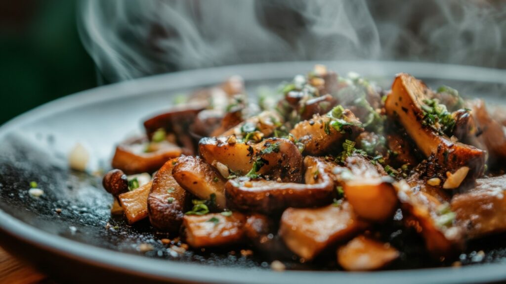 Mushrooms With Worcestershire Sauce