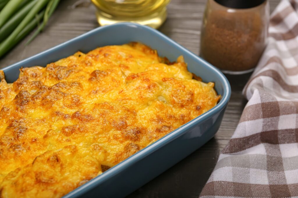 Cheesy Hash Brown Breakfast Casserole with Sour Cream