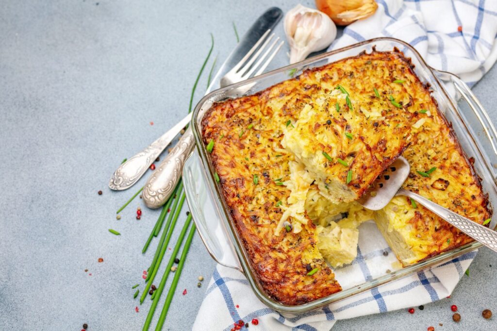 Herbed Hash Brown Breakfast Strata