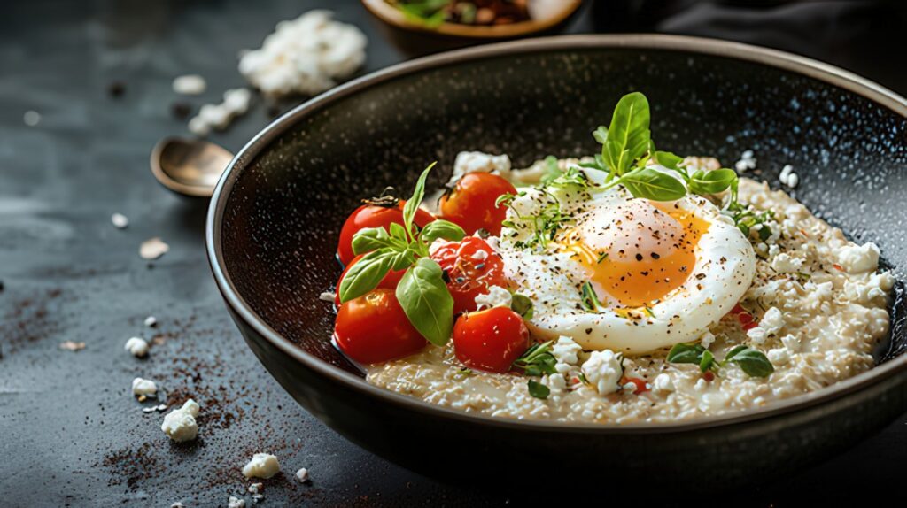 Steel-Cut Oats with Savory Toppings