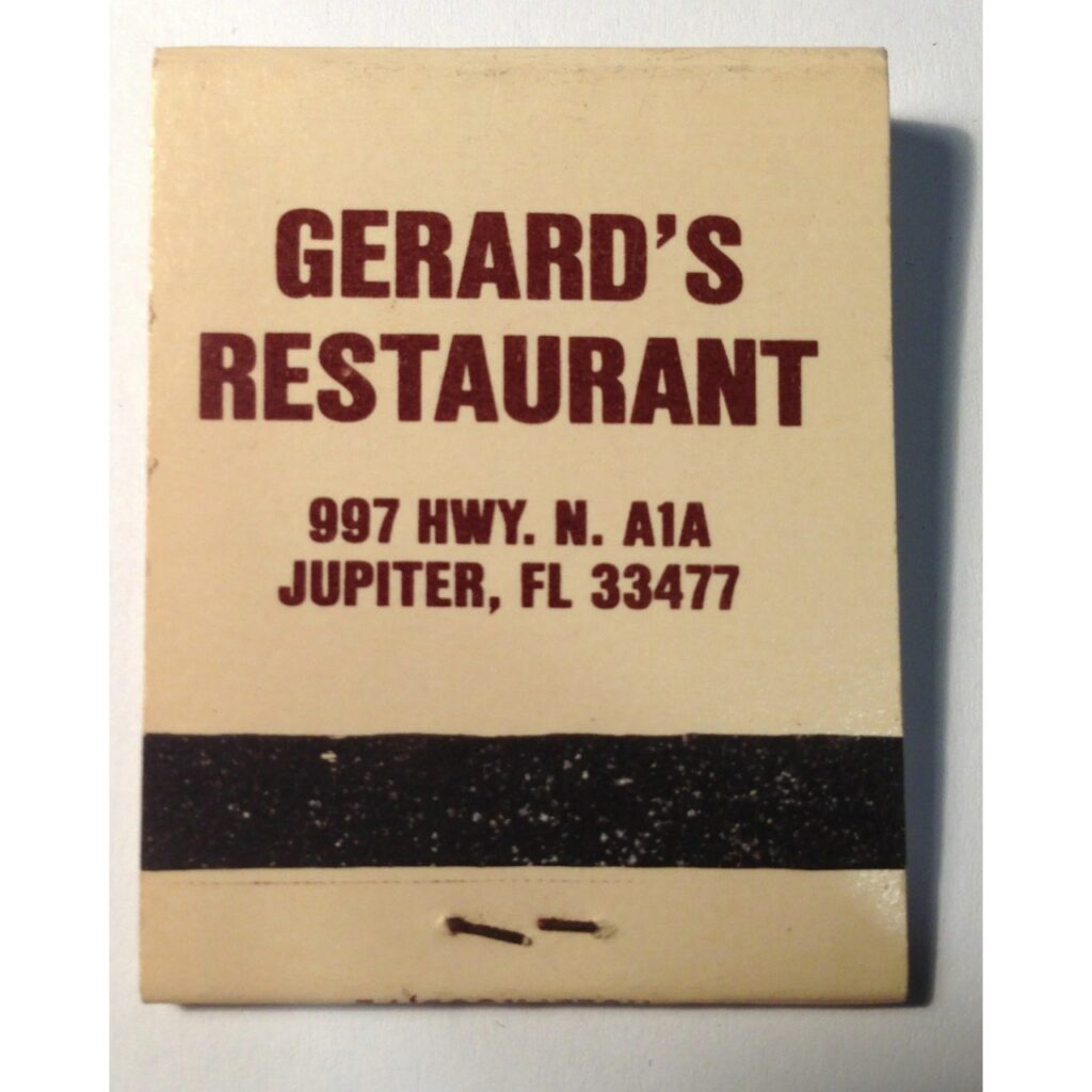 Matchbooks with the Restaurant Logo