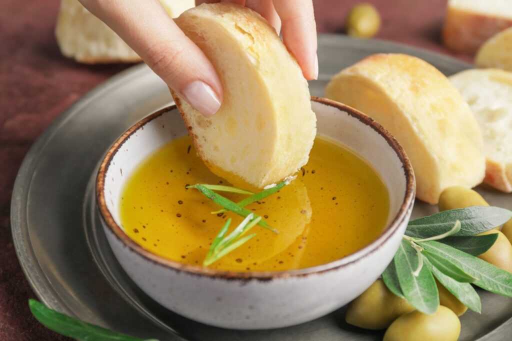 Dipping Bread in Olive Oil and Balsamic Like a Starter