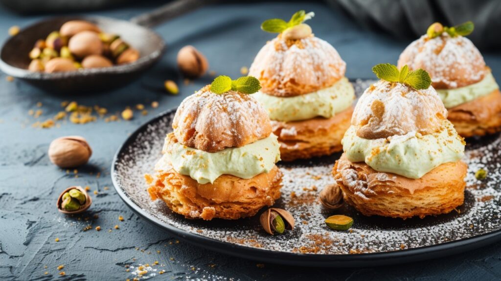 Pistachio Cream Puff