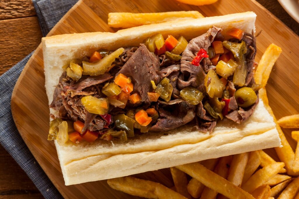 Chicago Italian Beef Sandwich