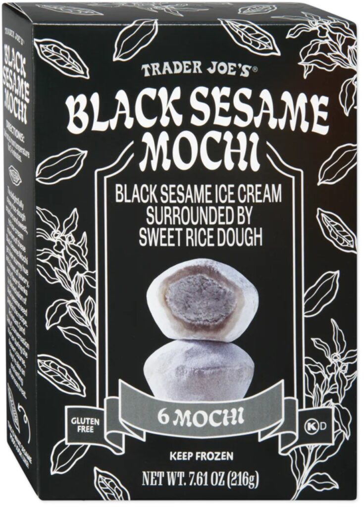 Black Sesame Mochi Ice Cream 
