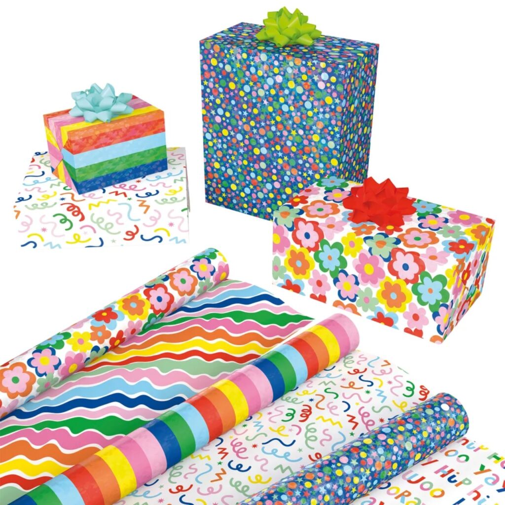 Holiday Gift Wrap and Ribbon Sets 