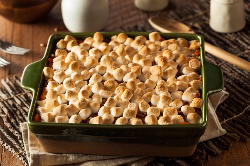Sweet Potato Casserole with Marshmallows