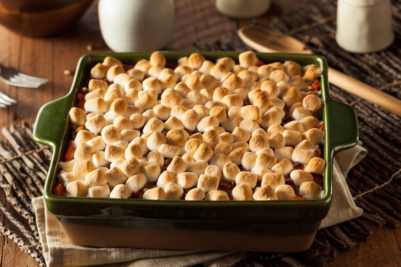 Sweet Potato Casserole with Marshmallows