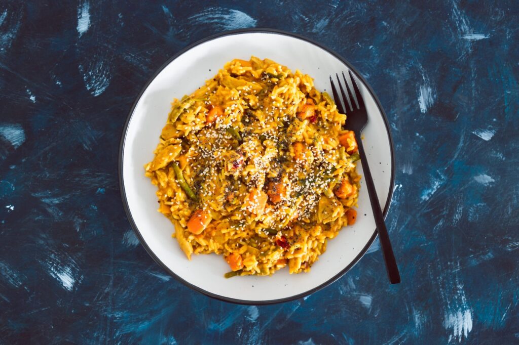 Vegetable Coconut Curry Rice