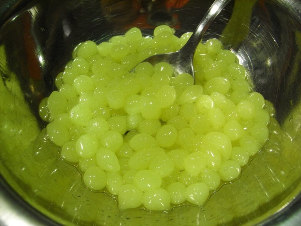 Spherification of Apple Juice