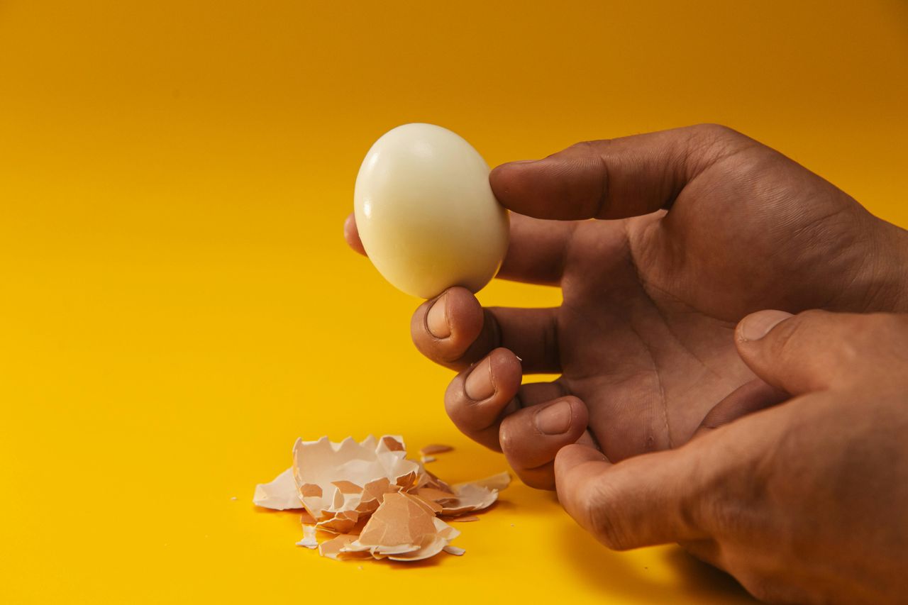 Hard-boiled eggs