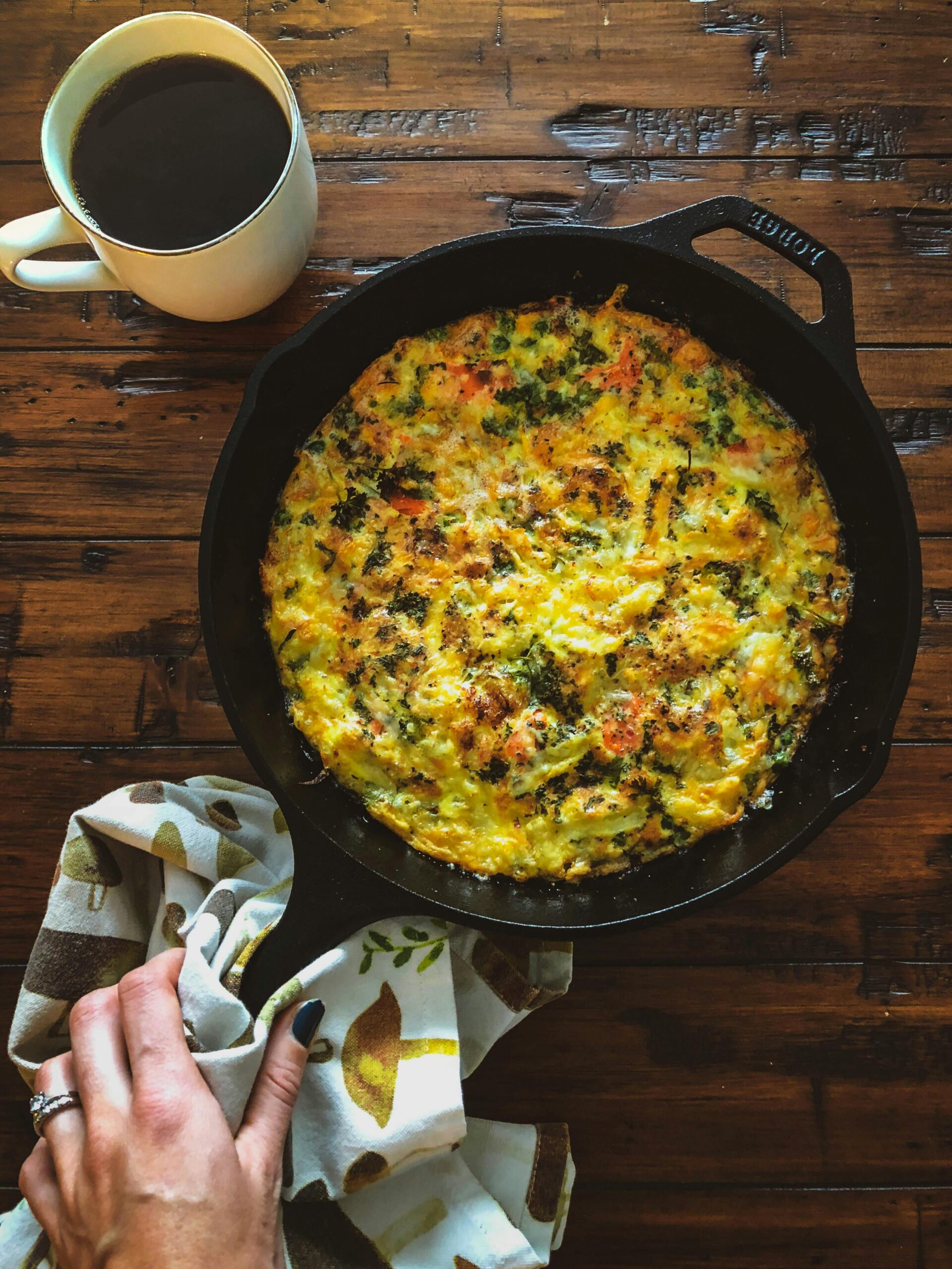 Vegetable Frittata with Goat Cheese